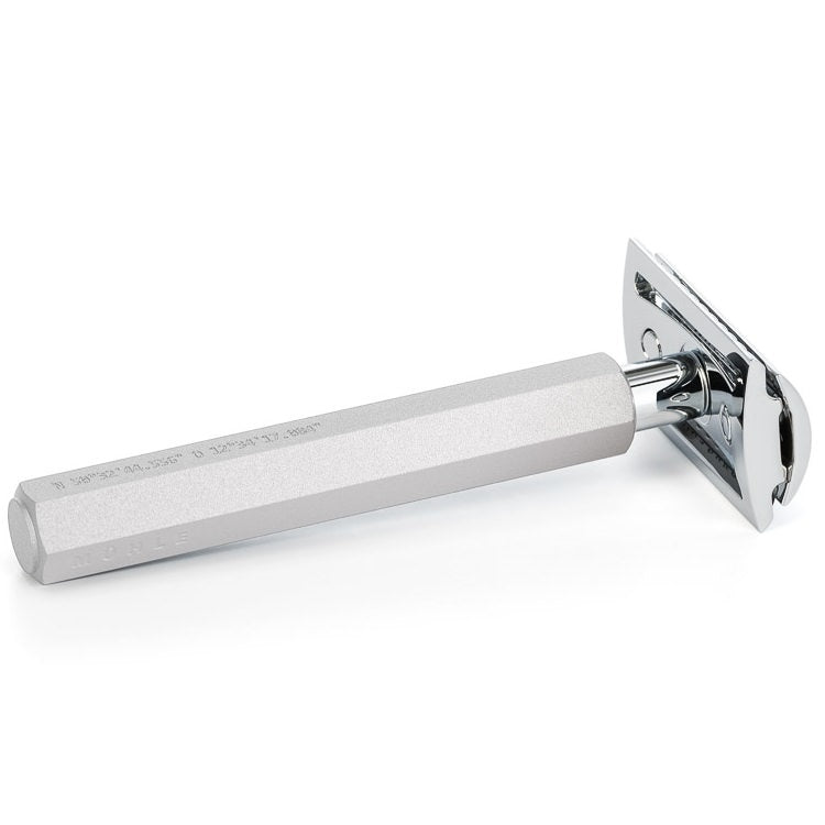 Double Edge Safety Razor Hexagon Zilver