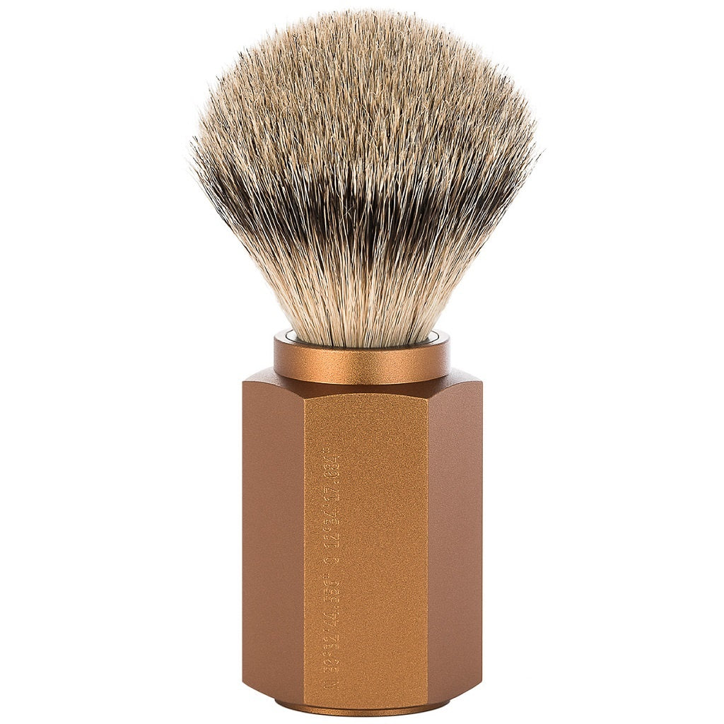 Scheerkwast Silvertip Hexagon Bronze (M)