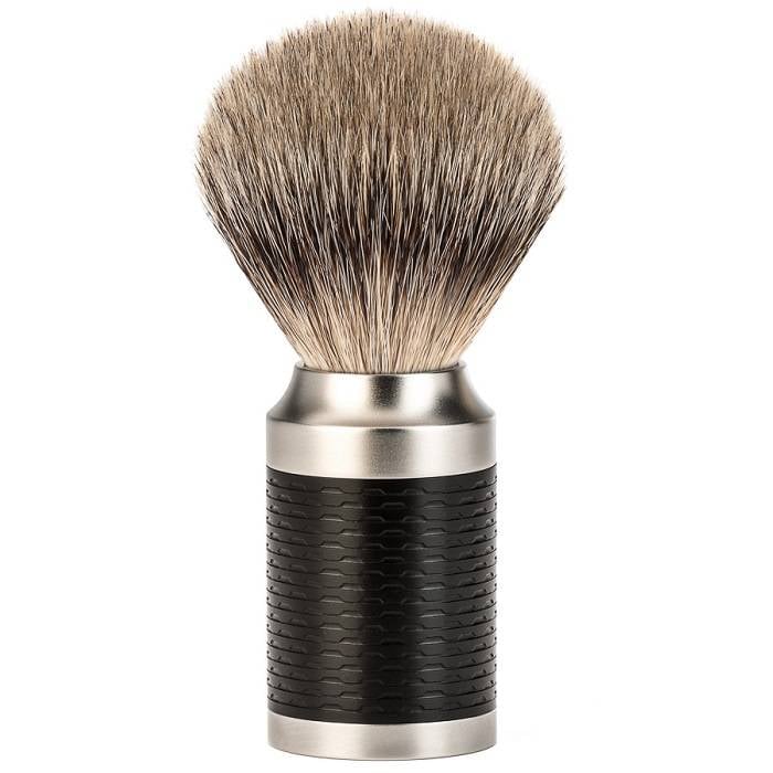 Scheerkwast Silvertip Rocca Zwart