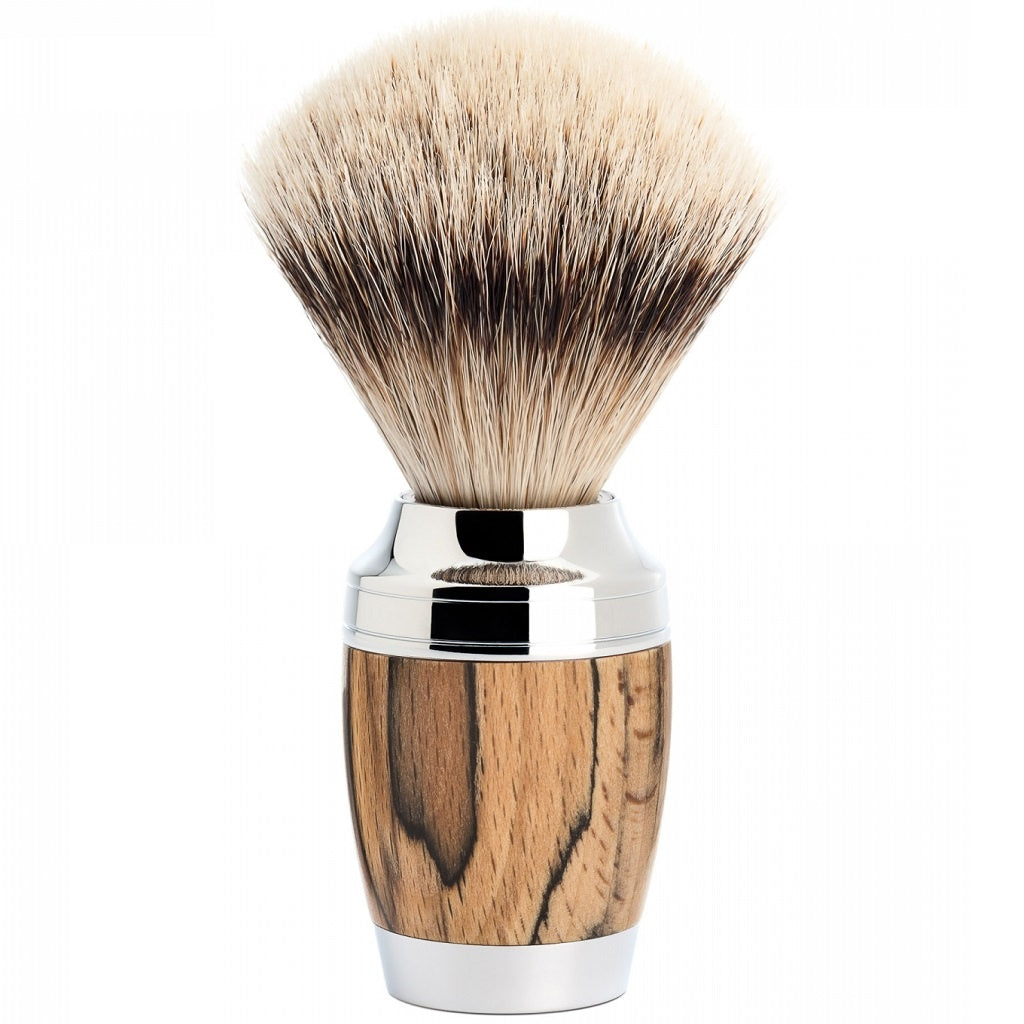 Scheerkwast Silvertip Stylo Spalted Beech (M)