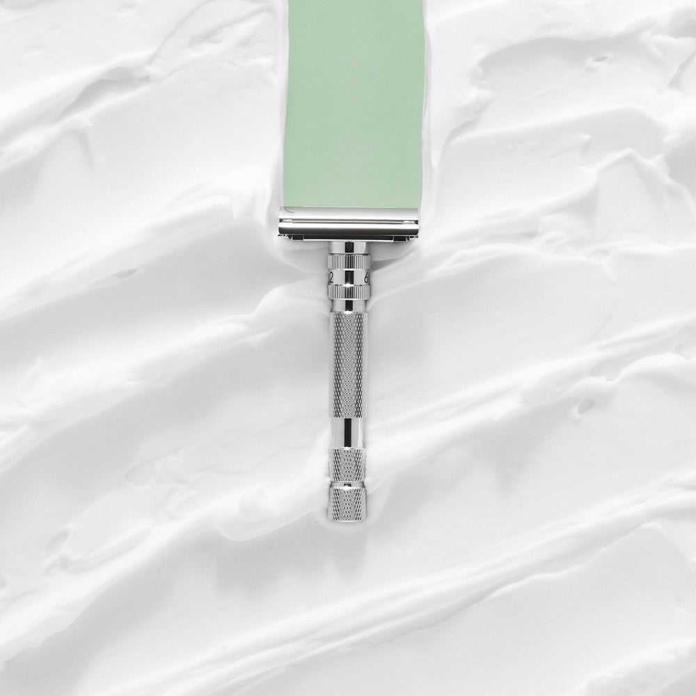 T2 Double Edge Safety Razor White Chrome